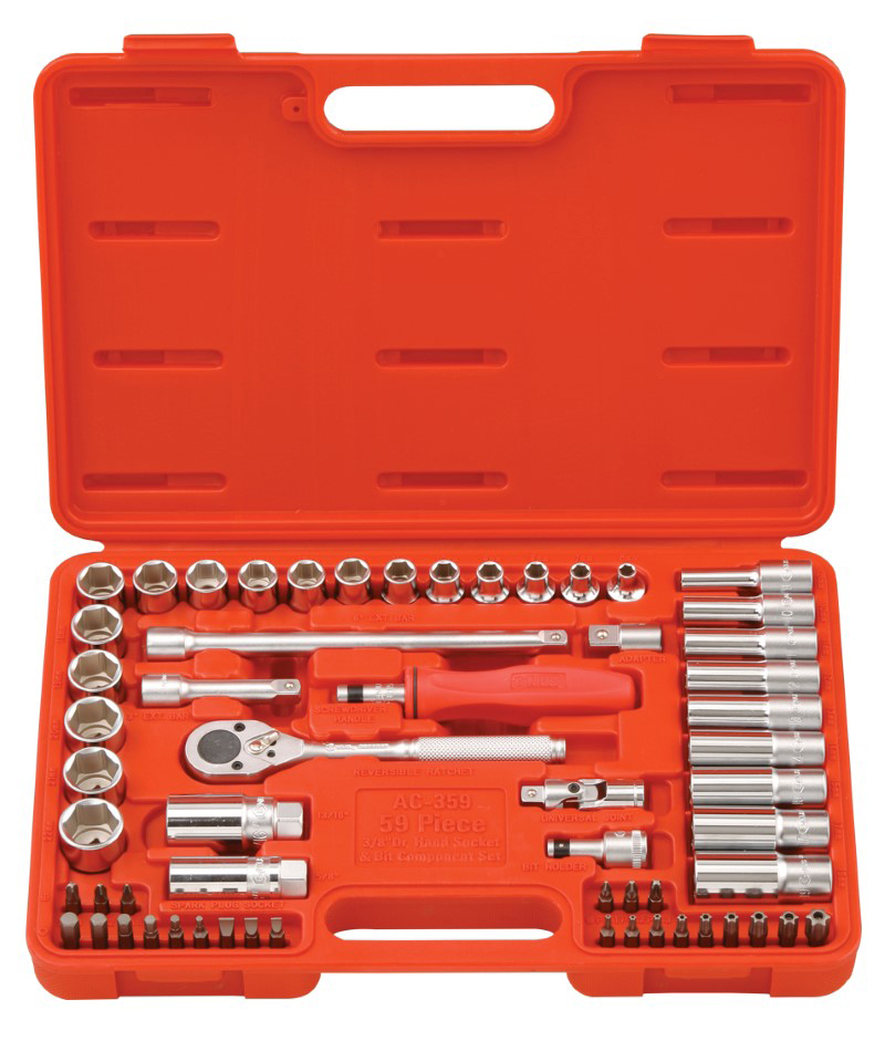 59 Piece 3/8″ Dr. Metric Hand Socket & Bit Set