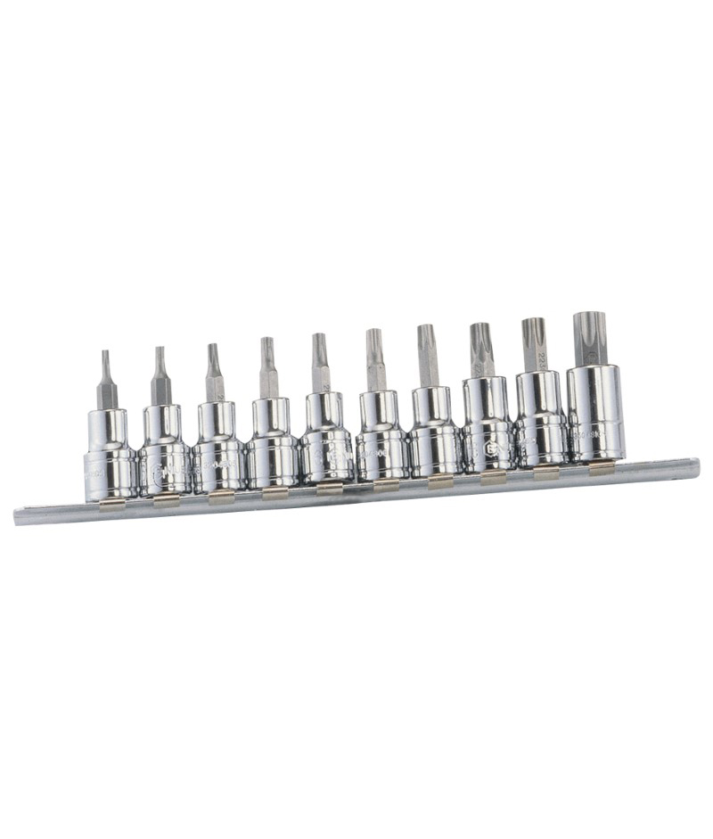 10 Piece 3/8″ Dr. Tamperproof Star Bit Socket Set