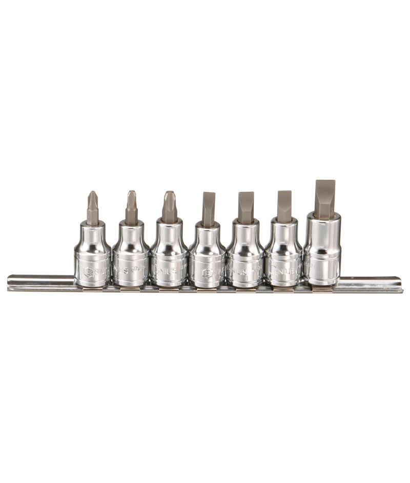 7 Piece 1/2″ Dr. Slotted & Philips Bit Socket Set