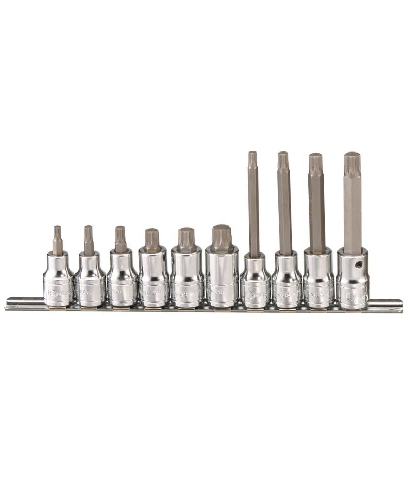 10 Piece 1/2″ Dr. Triple Square Bit Socket Set