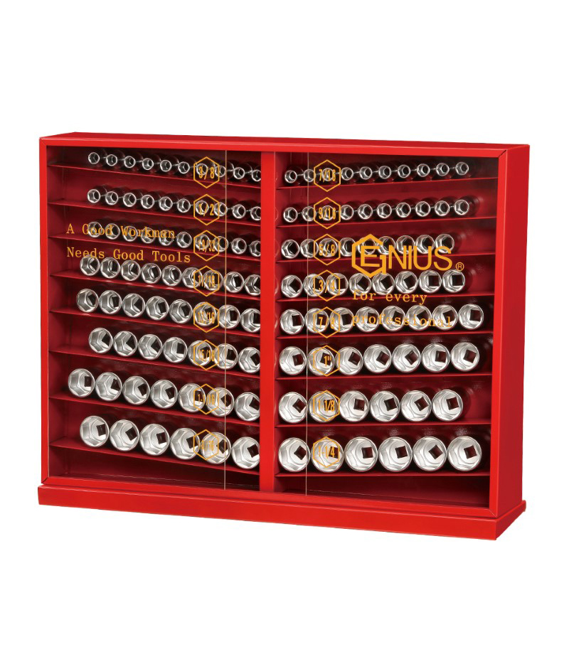 133 Piece 1/2″ Dr. SAE Deep Hand Socket Display (6 pt.)