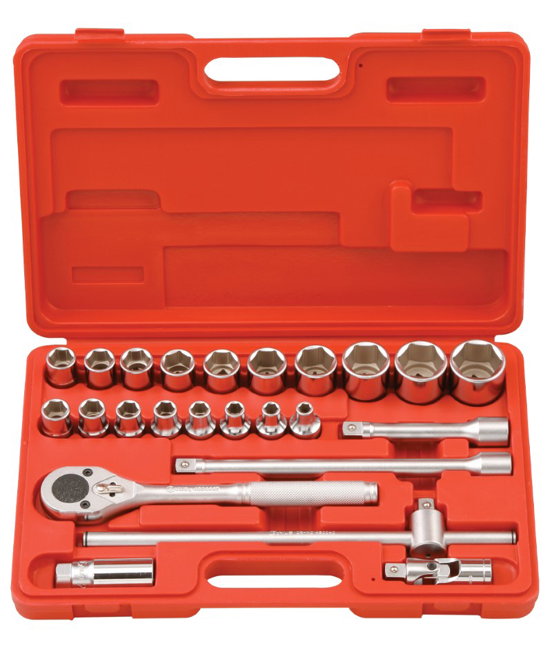 24 Piece 1/2″ Dr. SAE Hand Socket Set