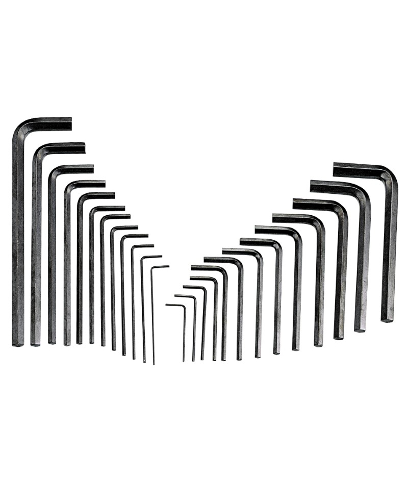 25 Piece Metric & SAE Hex Hey Wrench Set