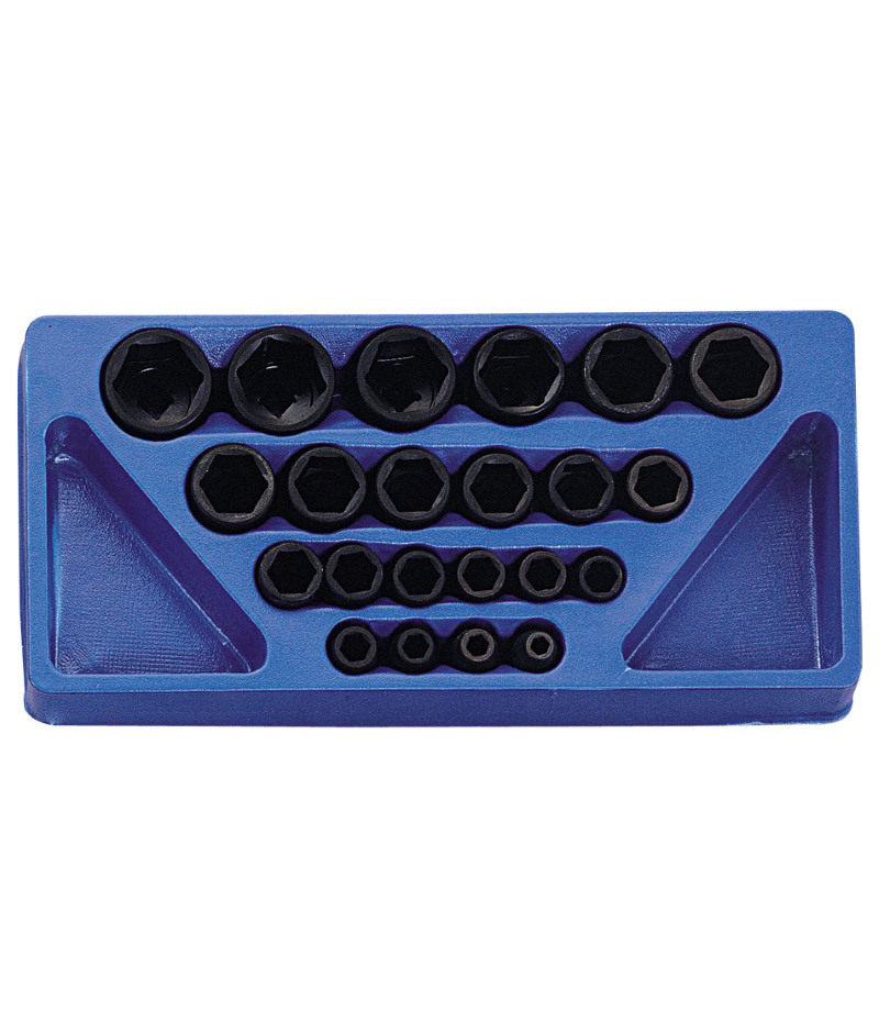22 Piece 1/2″ Dr. SAE Impact Socket Set Cr-Mo