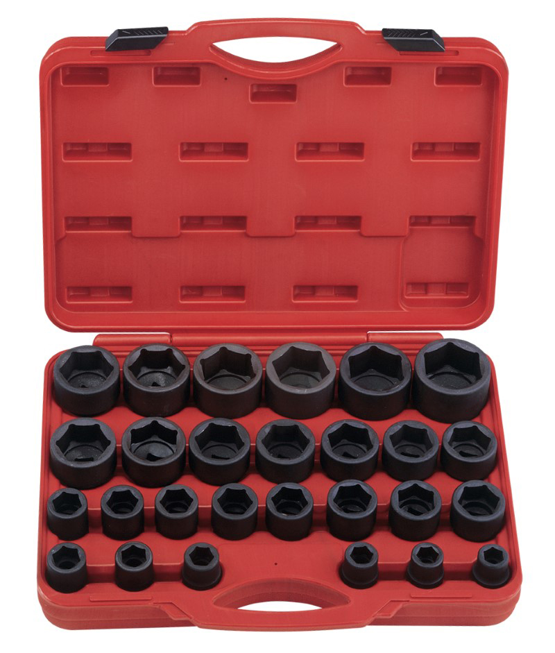 27 Piece 3/4″ Dr. SAE Impact Socket Set Cr-Mo