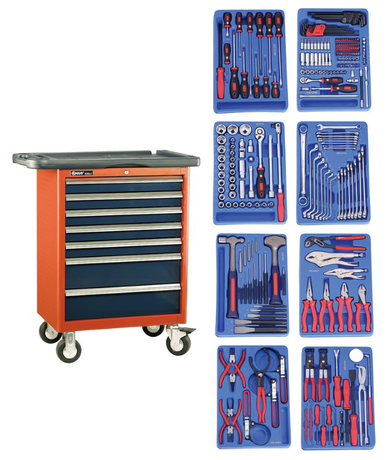 243 Piece 1/4″ & 1/2″ Dr. Metric Mechanic Tool Set