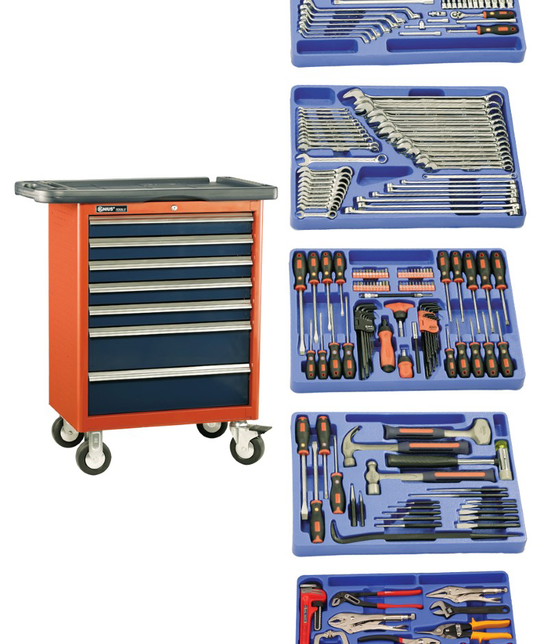 266 Piece 1/4″ & 1/2″ Dr. Metric Mechanic Tool Set