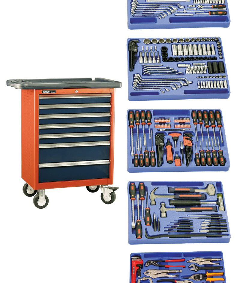 322 Piece 1/4″ & 1/2″ Dr. Metric & SAE Mechanic Tool Set