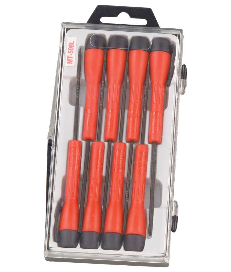 8 Piece Slotted & Philips Micro-Tech Screwdriver Set