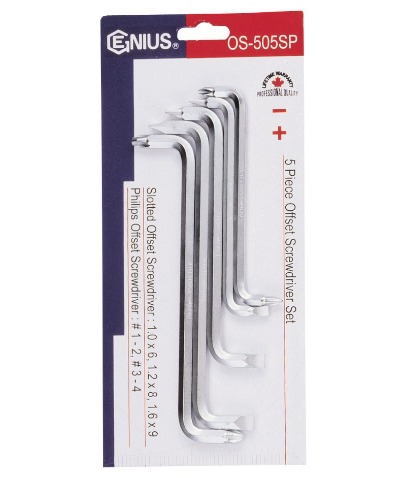 5 Piece Offset Screwdriver Set