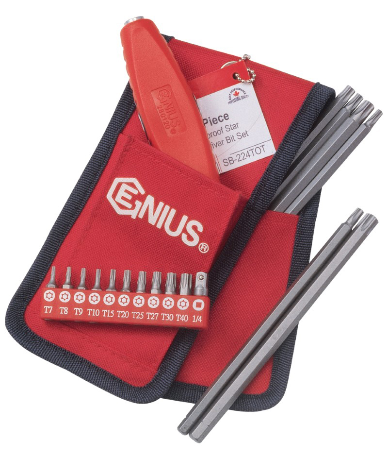 24 Piece Tamperproof Star Screwdriver Bit Set