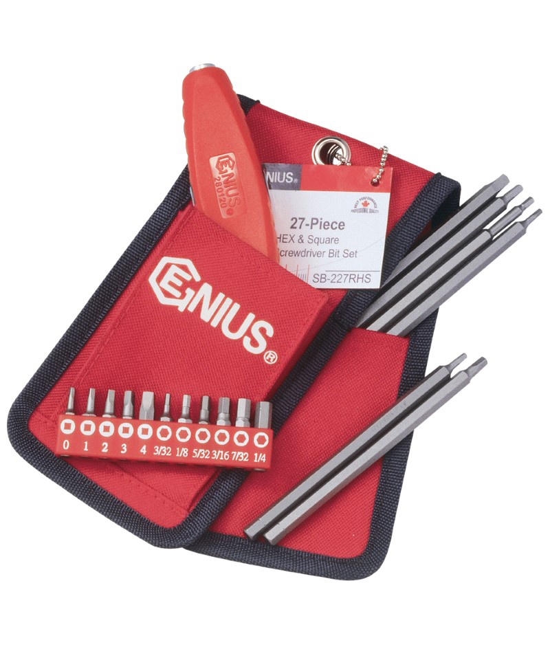 27 Piece Hex & Square Screwdriver Bit Set