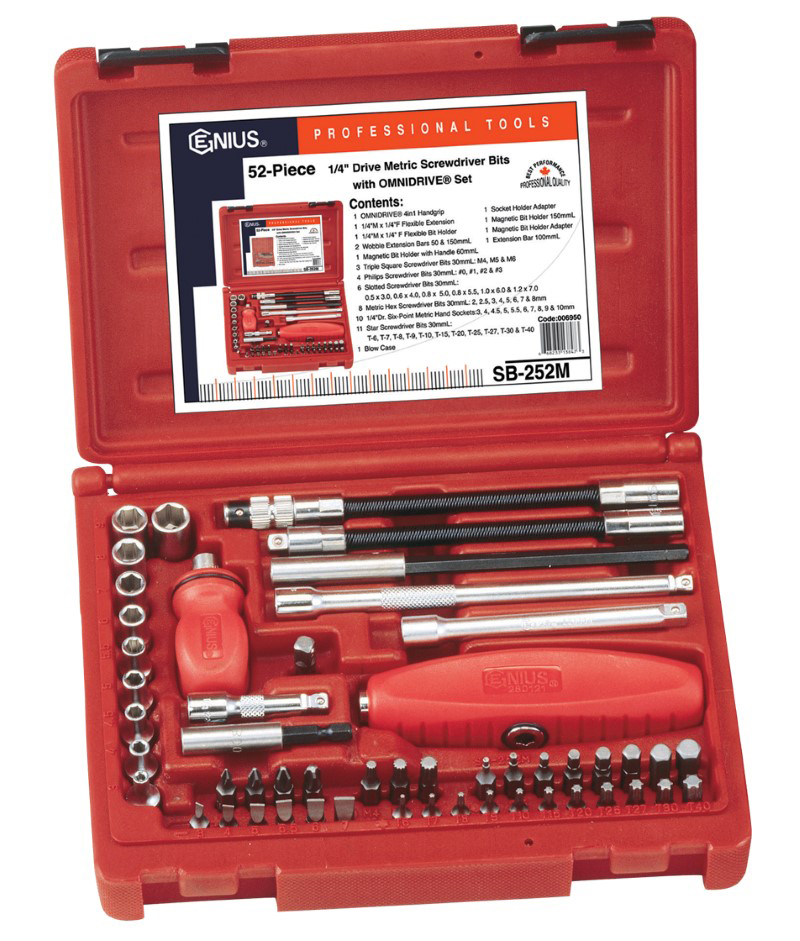 52 Piece Metric Screwdriver Bits with OMNIDRIVEÂ® Set