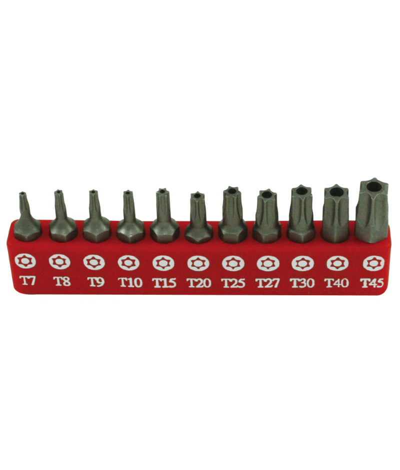 11 Piece Tamperproof Star Screwdriver Bit Set