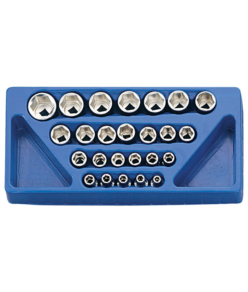 25 Piece 1/2″ Dr. Metric Hand Socket Set