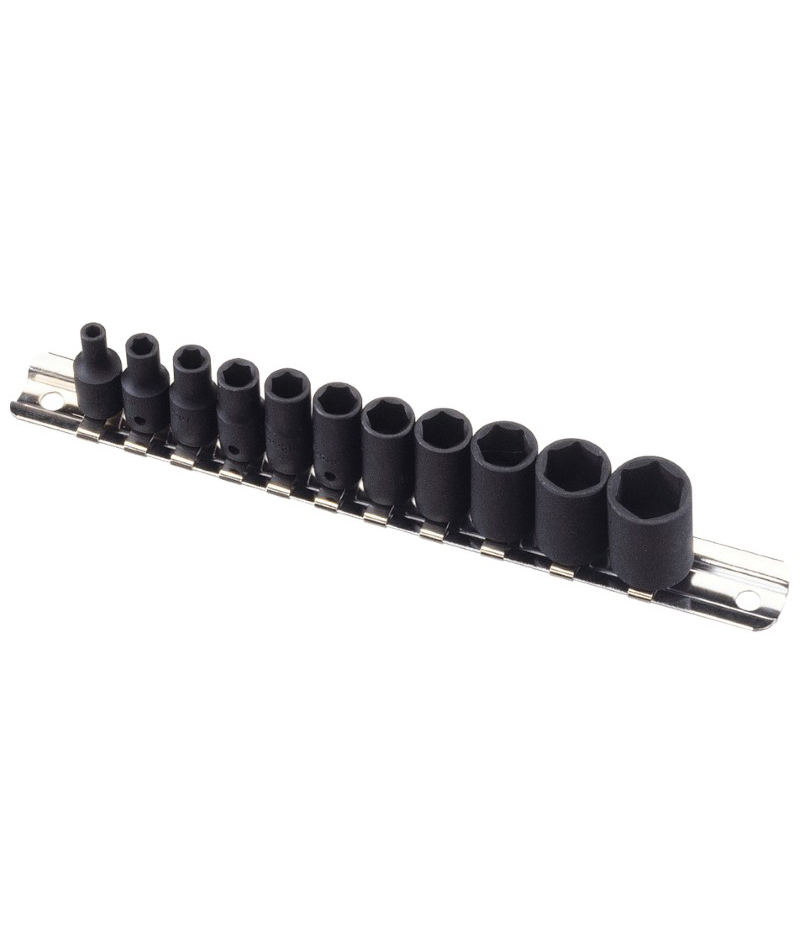 11 Piece 1/4″ Dr. SAE Impact Socket Set Cr-V