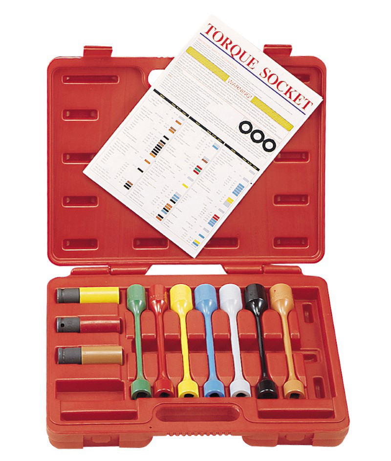 10 Piece 1/2″ Dr. Metric Car Wheel Torque Socket Set