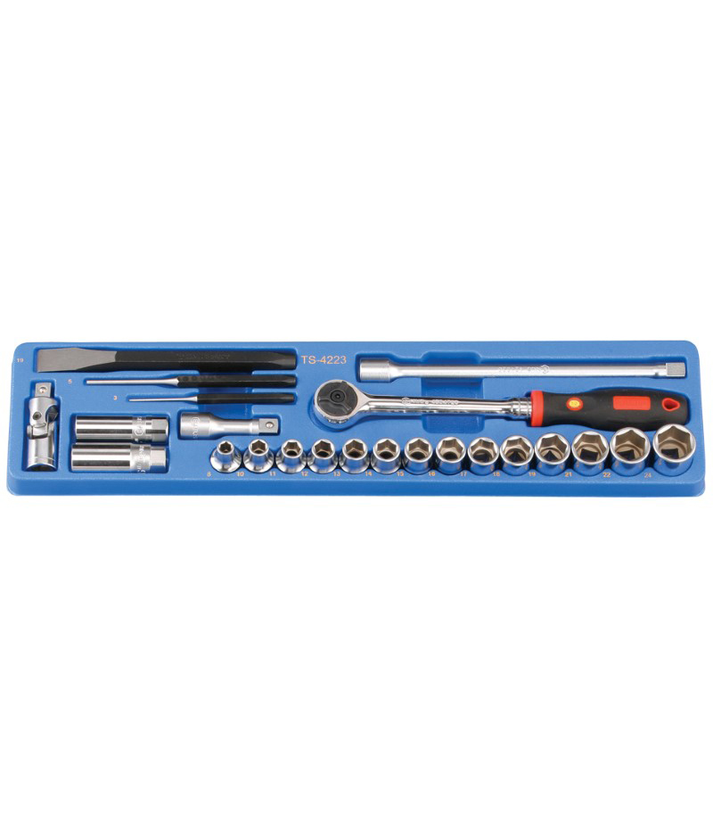 23 Piece 1/2″ Dr. Metric Hand Socket Set